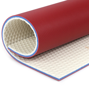Pavimento Sportivo in PVC Enlio Certificato ITTF ad Alta Densità con Trattamento E-SUR, Texture Intrecciata per Tennis da <span class=keywords><strong>Tavolo</strong></span>, 5.0mm, Rosso, Ecologico - Product Image 1