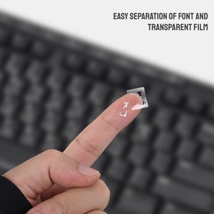 Pegatinas de transferencia de letras del teclado árabe para reparación de teclados de computadora portátil, diseño estadounidense, impermeables - Product Image 1