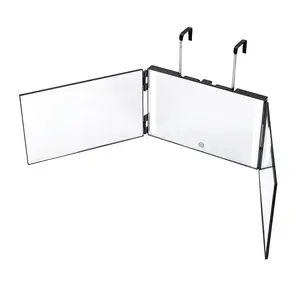 High Quality Height Adjustable Cosmetic Mirror Wall Makeup Mirror with three side