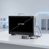 Système de caméra d'endoscopie portable Full HD IKEDA avec moniteur LCD 22 pouces pour utilisation en tour d'endoscopie ORL et laparoscopie