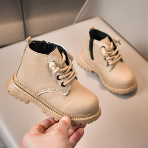 Bottes Martin pour enfants automne-hiver 2025, nouvelles, décontractées, semelle souple, mi-longues, semelle en caoutchouc, imperméables, pour filles et garçons, petites tailles - Product Image 6