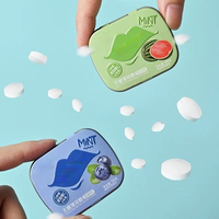 Tinnen Doos Mint Candy Metalen Doos Kauwgom Kus Verse Adem Mint Tablet Hard Snoep