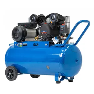 Compressor de ar de acionamento por correia de dois cilindros 2.2kw/3hp 100l 10bar 2 pisnton estilo V mais vendido