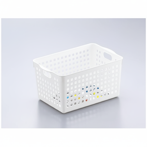 Cesto di stoccaggio profondo bianco Inomata - Product Image 1