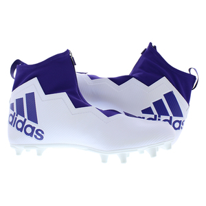 Zapatos de Fútbol Adidas Nasty Fly Team Wide 2E para Hombre, Color Blanco y Morado - Product Image 3