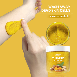 Commercio all'ingrosso biologico Scrub al sale curcuma idratante per il corpo sbiancante Scrub esfoliante gommags Corporels per la cura del corpo - Product Image 2