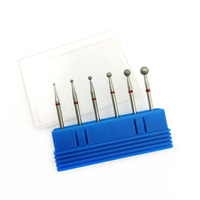 HYTOOS – forets à ongles en diamant, 6 pièces/ensemble, grain fin, rotatif, cuticule propre, fraise de manucure, accessoires de Machine