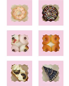 Bán buôn ánh sáng màu tím tông <span class=keywords><strong>Donut</strong></span> Hộp Tùy chỉnh vật liệu tái chế Pastry Bánh hộp màu sắc đẹp Hot Bán giấy - Product Image 4
