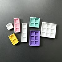 Base de clavier mécanique mini en gros, testeur de commutateurs à 1/2/3/4/6/9 emplacements, base de porte-clés encastrée blanche transparente colorée