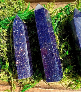 Torre de Piedra Arenisca Azul Natural de Punta Única, Varita de Cristal Hexagonal Pulido de Azurita, Piedra Energética para Sanación de Chakras, Decoración del Hogar - Product Image 2