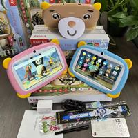 Tablette éducative pour enfants mignonne de 7 pouces, 2+32 Go, Android 13, tablette éducative robuste avec carte SIM pour enfants, cadeau