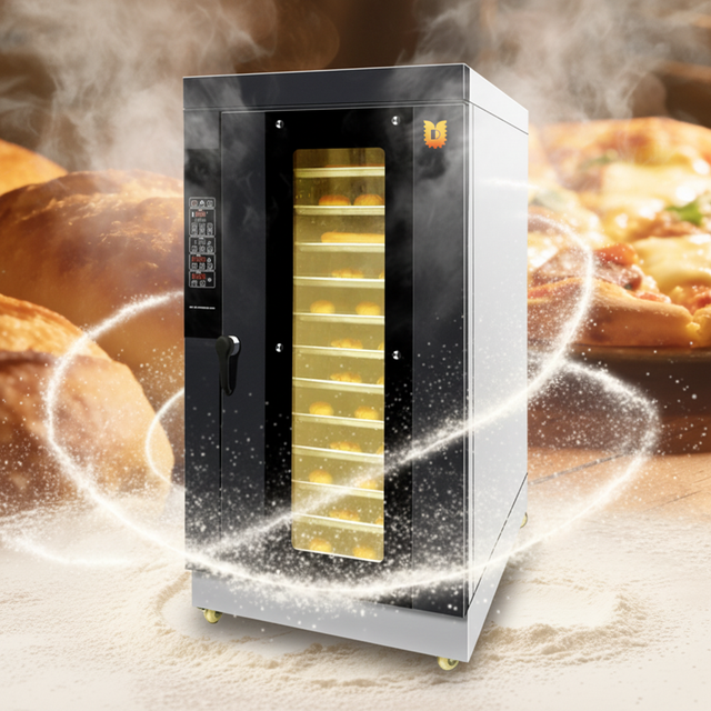 Industrial Dual Fuel Hot Air Convection Oven Stainless Steel 10/12 Trays Circulation Oven Food Processing Equipment