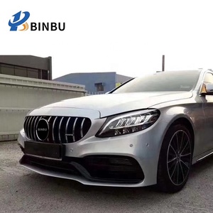 Kit di Modifica <span class=keywords><strong>Paraurti</strong></span> Anteriore <span class=keywords><strong>AMG</strong></span> per Mercedes Benz Classe C W205 2015-2019 - Product Image 5