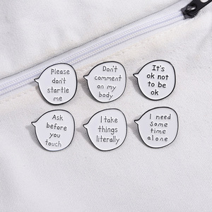 Broches de Esmalte con Frases Divertidas y Positivas Personalizadas, Insignias de Solapa con la Frase 'It's Ok Not Be Ok', Joyería Divertida, Regalo para Amigos, Tema con Logotipo UV - Product Image 2