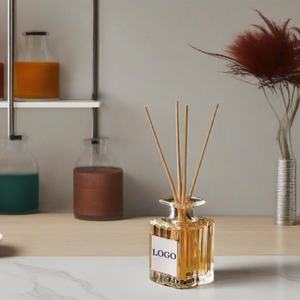 Parfum désodorisant verre réutilisable rechargeable diffuseur de roseau huile de recharge pour la maison chambre bureau désodorisant - Product Image 1