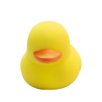 Jouet anti-stress en TPR souple en forme de canard jaune, jouet sensoriel anti-anxiété