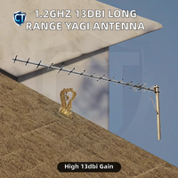 Antenne Yagi directionnelle à polarisation verticale 1,2 GHz 13 dBi longue portée pour la communication sans fil