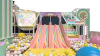 Équipement de terrain de jeu intérieur pour enfants, trampoline, bac à sable, toboggan, structure d'escalade, parc d'attractions, bois écologique, acier inoxydable