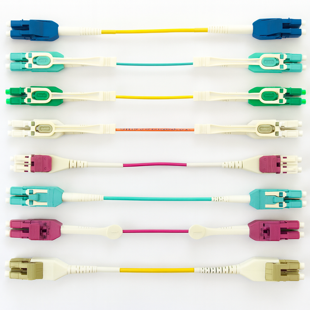 LC Uniboot Patch Cord High-Density Duplex Fiber Optic Cable | Switchable Polarity | OM3 OM4 OS2 LSZH | Telecom/Data Center