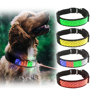 Collier pour chien avec éclairage LED intelligent, contrôle par application, affichage programmable de messages, collier pour animaux de compagnie à LED - Product Image 2