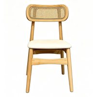 Ensemble de salle à manger commercial tropical moderne et écologique avec chaises en bois, plateau de table en pierre, structure métallique – Durable pour café et bar