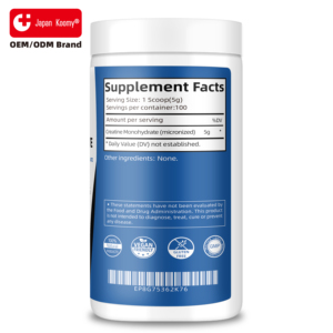 Fabricante de Suplementos de Creatina Monohidrato Nutracéutica, Apoyo al Crecimiento Muscular, Creatina Monohidrato en Polvo para Adultos - Product Image 6