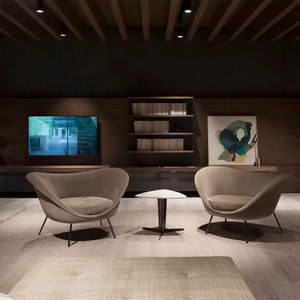 MOYI Mobilier de maison moderne de luxe au design <span class=keywords><strong>scandinave</strong></span> Canapé en velours occasionnel Chaises de loisirs bleues à prix bon marché - Product Image 5