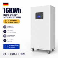 Batterie au lithium 51,2 V 314 Ah 32 kW en stock UE, batterie LiFePO4 48 V 200 Ah 400 Ah 10 kWh 16 kWh, batterie solaire de stockage d'énergie 20 kWh