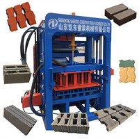 Machine automatique de fabrication de blocs de béton et de briques de ciment Kaidong QT4-15B avec ligne de production de briques à engrenages