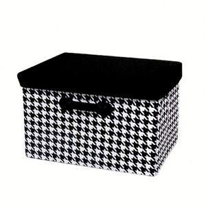 Grid Storage <b>Bins</b> Organizer Folding Storage Boxes Toy Organizer with Cover - Product Image 1