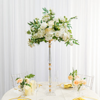 Accessoires de mariage de style européen, support à fleurs de style trompette, centre de table pour hôtel, maison, salle de banquet, décoration de table