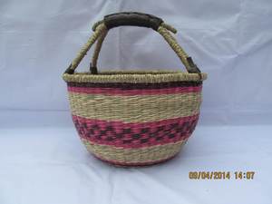 Wholesale Handwoven Seagrass <b>Rectangle</b> Modern Bolga <b>Baskets</b> Colorful Eco-Friendly Multifunctional <b>Storage</b> VIET ANH SEDGE VN - Product Image 2
