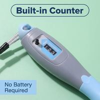 Corde à sauter à roulement à billes à vitesse réglable, corde à sauter réglable avec compteur numérique de vitesse