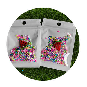 En gros Coloré Minuscule Argile Sprinkles Ornement Résine Dessin Animé Polymère Artisanat Charmes Slime Pastèque Thème Vendre Un Sac Pas Cher - Product Image 3
