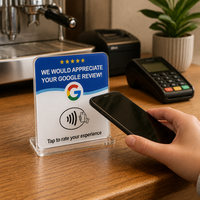 Vorx Tech NTAG213 NFC RFID-Karte mit Mini-Tag und QR-Code für Zugangskontrolle in Geschäften, Salons, Cafés & Hotels