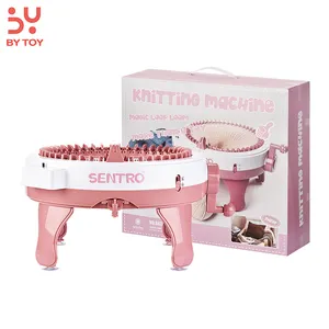 Dokuma makinesi Mini 48 İğneler dairesel yuvarlak DIY plastik örgü makinesi şapka çorap kızlar çocuklar yetişkin başlayanlar için hediye oyuncaklar