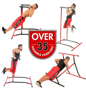 Estación de dominadas multifunción para entrenamiento de fuerza en casa, torre de energía deportiva <span class=keywords><strong>Mate</strong></span>, altura ajustable, para gimnasio en casa - Product Image 4