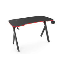 Table de jeu Wquantum, style course automobile, design e-sport, bureau de jeu en forme de Y, bureau pour joueurs