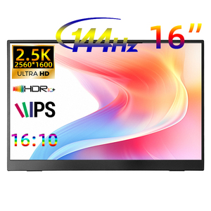 Màn hình di động 16:10 16 inch 144Hz Tốc độ làm mới 2560x1600 độ phân giải IPS Bảng điều khiển 400 nits giao diện Mini + Type-C - Product Image 1