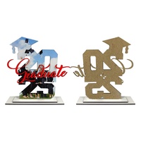 Cadre photo de graduation avec logo personnalisé DIY Plaque en bois 2025 Plaque murale vierge par sublimation et artisanat en bois pour diplômés