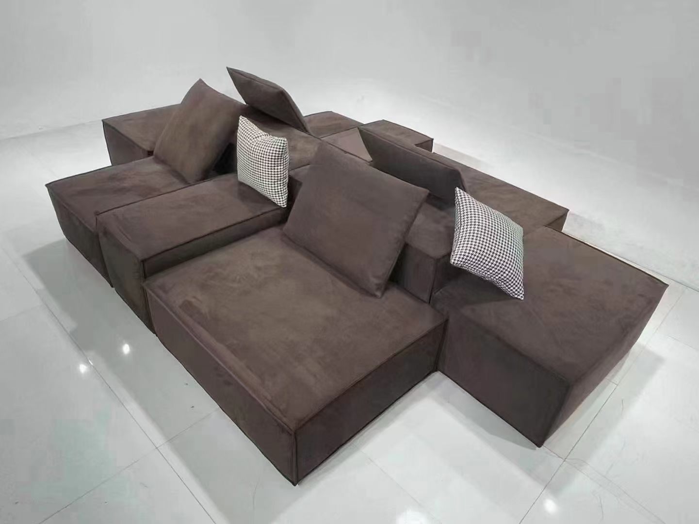 Indoor Furniture Living Room Sofa New Design Cheap Fabric Sectional Modern Couch