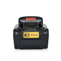 Vente flash - Batterie de remplacement rechargeable DEW DWB-LP08 certifiée CE RoHS 18V à cellules solides 18650 noire/jaune pour outil sans fil