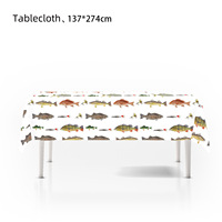 Nappe jetable en plastique à motifs Flocon de neige d'hiver, Poisson, Bus scolaire, Animaux de la jungle, pour la décoration de fêtes d'anniversaire d'enfants et de fêtes à thème
