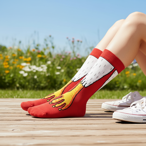 Calcetines de Tobillo Unisex Red Eagle con Patrón Transpirable para el Pie, Calcetines Unisex Cómodos para Uso Diario - Product Image 3