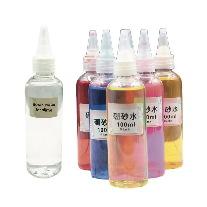 Đầy Màu sắc Borax nước tốt nhất Activator cho chất nhờn trong DIY Slime
