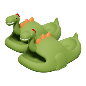 EACH Children Dinosaur <b>Slippers</b> <b>Summer</b> Boys Outdoor Bathing Soft Bottom EVA Cute Parent-child Sandals Women TX-09 Outdoor Slippe - Product Image 1