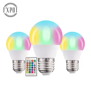 FXPOT Smart Led Light RGBW lampadina telecomando colore variabile 3W 5W 9W 12W RGB 2700 6500K lampadina LED intelligente