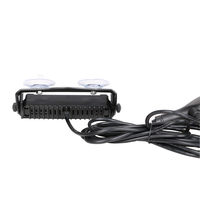 SAE 6 Leds 18W Strobe Led Dash Light Advertencia LED Strobe Light Ventosa Dash Light