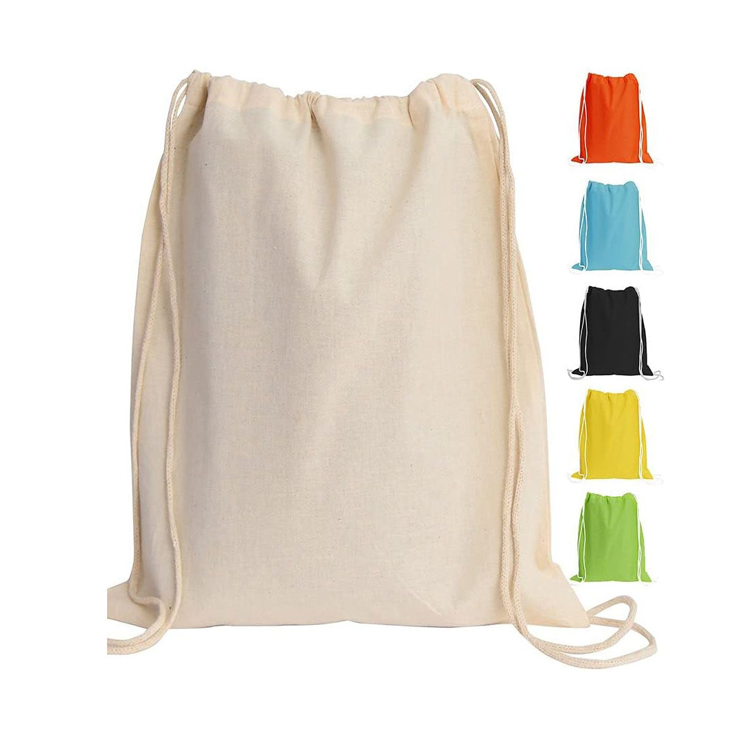 Durable and Stylish drawstring canvas custom backpack for Active