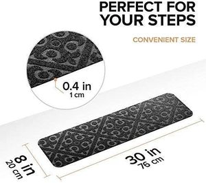 Thảm cầu thang treads Bộ 15 không trượt trượt thảm cao su Thảm Tread trong nhà ngoài trời Pet Dog cầu thang Tread miếng đệm cầu thang thảm - Product Image 3